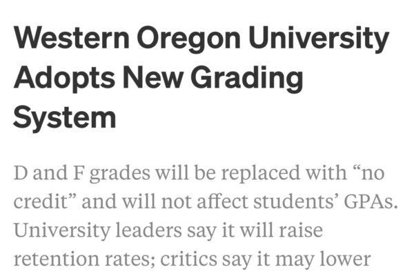 Inside Higher Ed - New Grading System